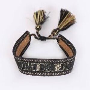 Christian Dior Black and Gold Bracelet